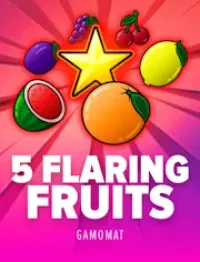 5 flaring fruits slot logo